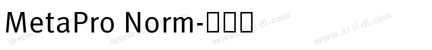 MetaPro Norm字体转换